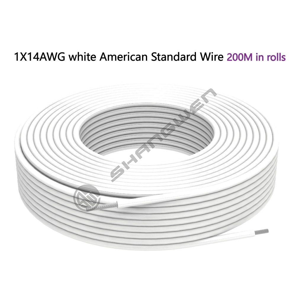 1X14AWG white American Standard Single-Strand Wire